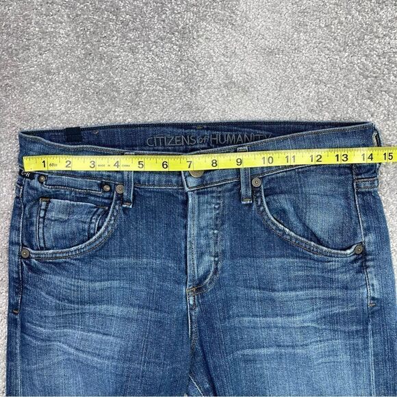 Citizens of Humanity Dylan Jeans Women's 25 Blue Skinny Dropped Rise Dark Denim - Picture 8 of 13